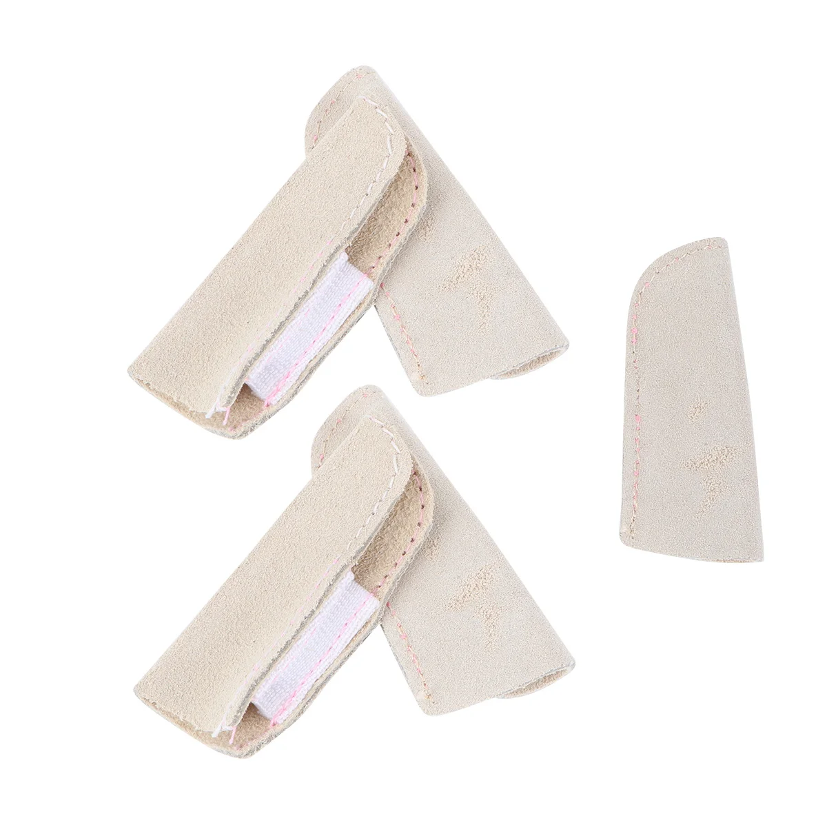5pcs Finger Protector Thick Heat Insulation Sleeve For Scald Scratch Protection Jewelry Making Tool High Temperature