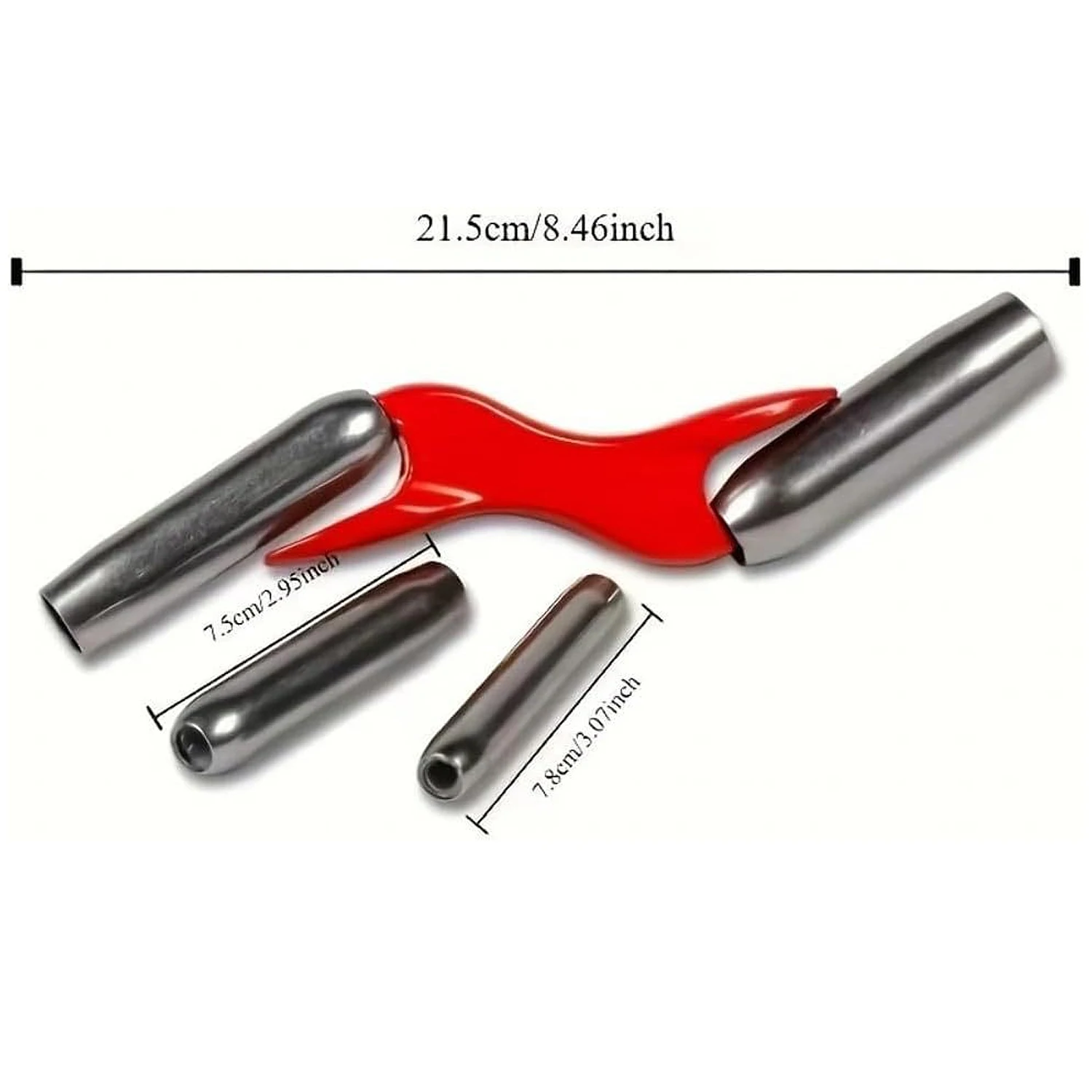 Masonry Brick Jointer Tool Set with 4 Sizes Barrel Jointer(1/2in, 5/8in, 3/4in, 7/8in) Red Metal Wall Beauty Stitcher Hand Tools