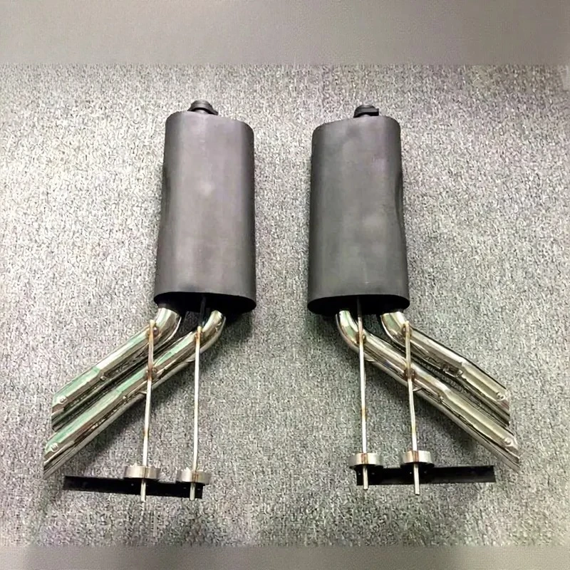 2026 Hot Sale G-class W463 G500 G63 Exhaust to B-style Exhaust System Left and Right W463 Muffler Sliver and Black Exhaust
