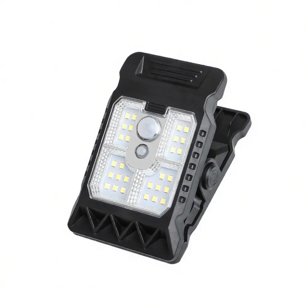 LED Portable Solar Clip Light Outdoor Lighting Yard Decorative Lamp Waterproof Sensor Garden Patio Camping Night Security Tool