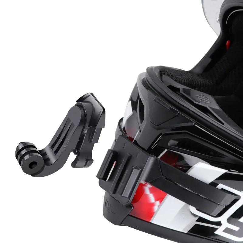 Casco moto supporto per il ciclismo con 360 gradi ruotare J-gancio fibbia per Gopro 10 9 8 7 6 Dji Osmo Action Camera