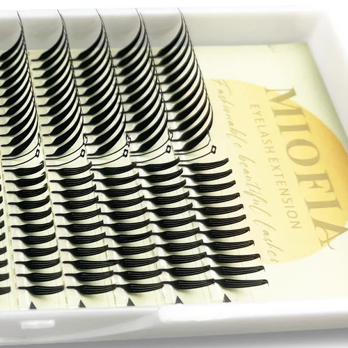 Imagen 2 del producto MIOFIA Fox Anime extensión de pestañas prefabricadas Manga pestañas postizas pluma Natural ligero cómic Spire pestañas para herramienta de maquillaje