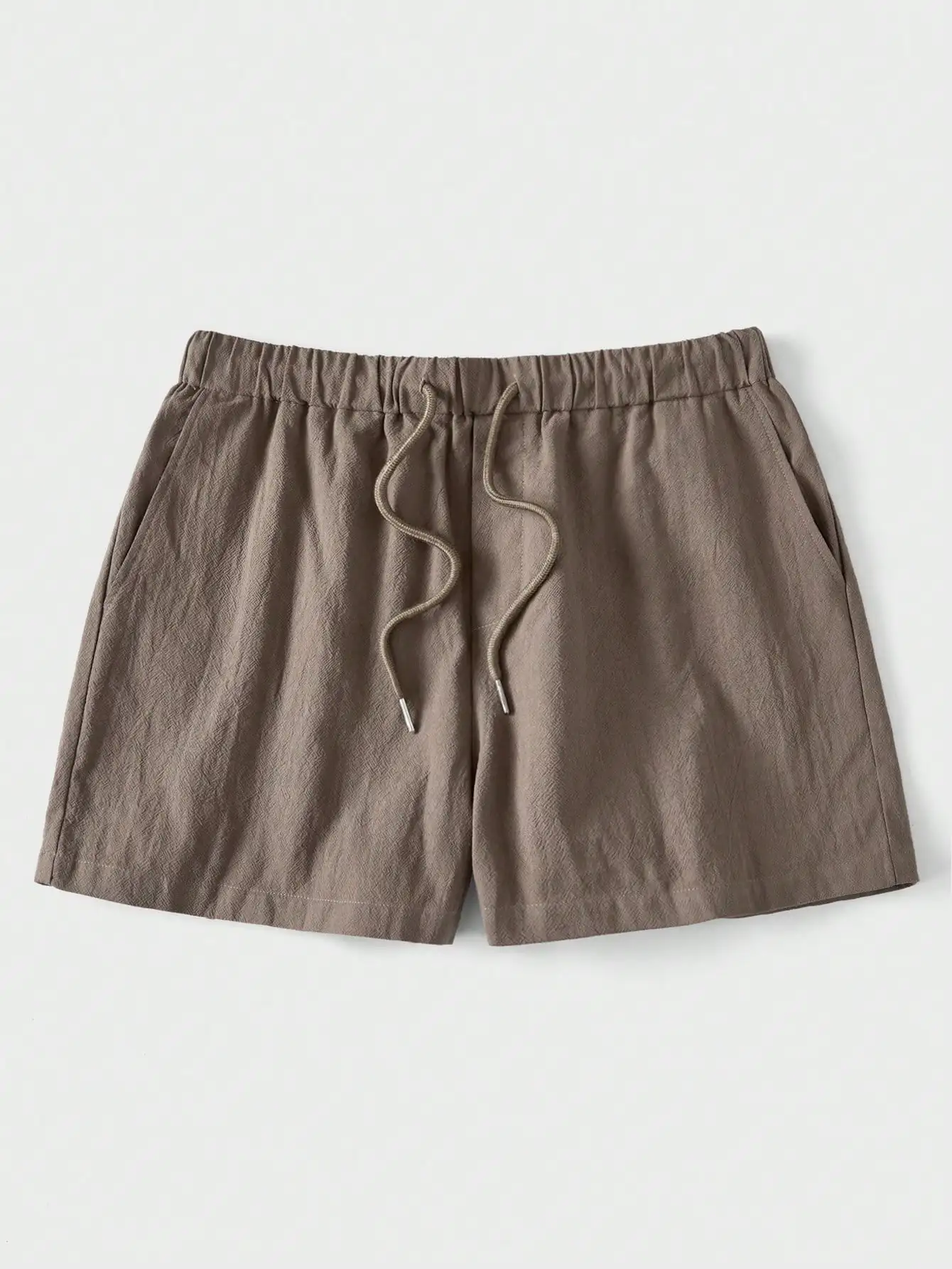 

Men's Slim Fit Linen Crepe Basic Shorts For Summer, Leisure Vacation/Textured Fabric/Summer Resort Style/Beach Vacation/Linen Shorts