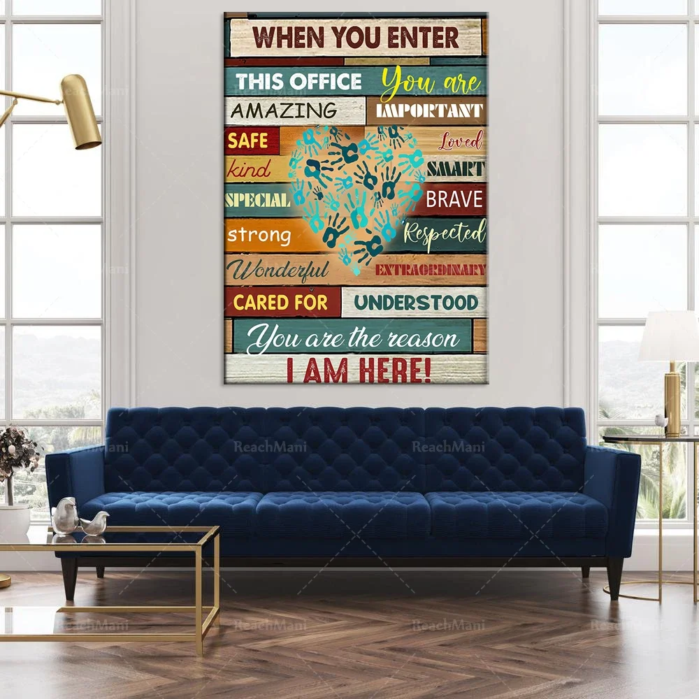 When you walk into this office, you will feel great. The important thing is to like this smart poster home office poster