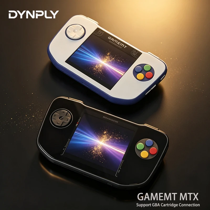 جهاز ألعاب محمول GAMEMT MTX بشاشة IPS مقاس 3.95 بوصة بدقة 720*720 وبطارية 3000 مللي أمبير، يدعم توصيل خراطيش GBA