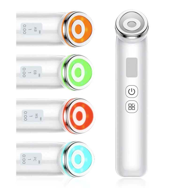 4 - Color Mode Microcurrent Glass Light Beauty Device Home Anti - Wrinkle Skin Rejuvenation Facial Care Instrument