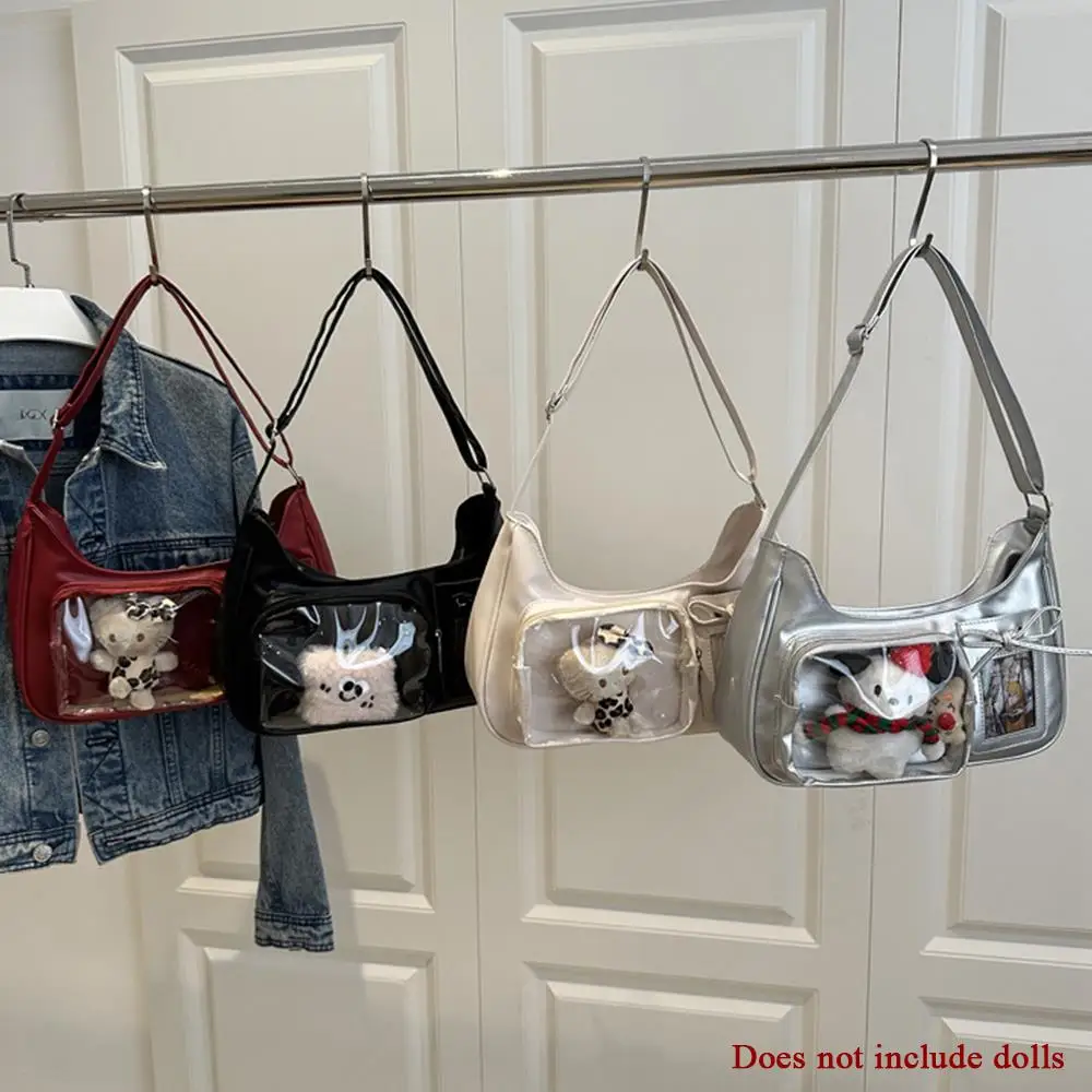 Borsa a tracolla Harajuku da donna borsa Ita trasparente coreana borsa a tracolla da scuola borsa da donna in stile preppy di design giapponese femminile
