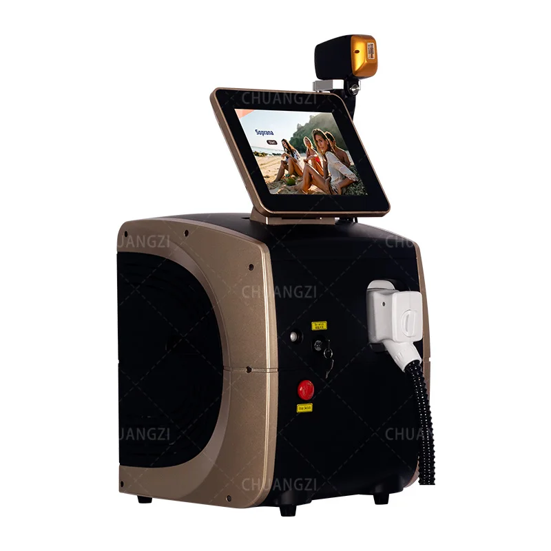 Diode Laser 808 Machine d'épilation Soprana professionnelle Tri vagues platine glace titane Laser épilateur 3500W pour Salon Spa