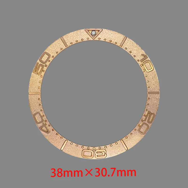 38×30.7mm Curved Metal Bezel Insert Ring Fits GMT SRPD SKX007 SKX009 Watch Case NH35 NH36 Movement Watch Bezel Ring Refit Parts