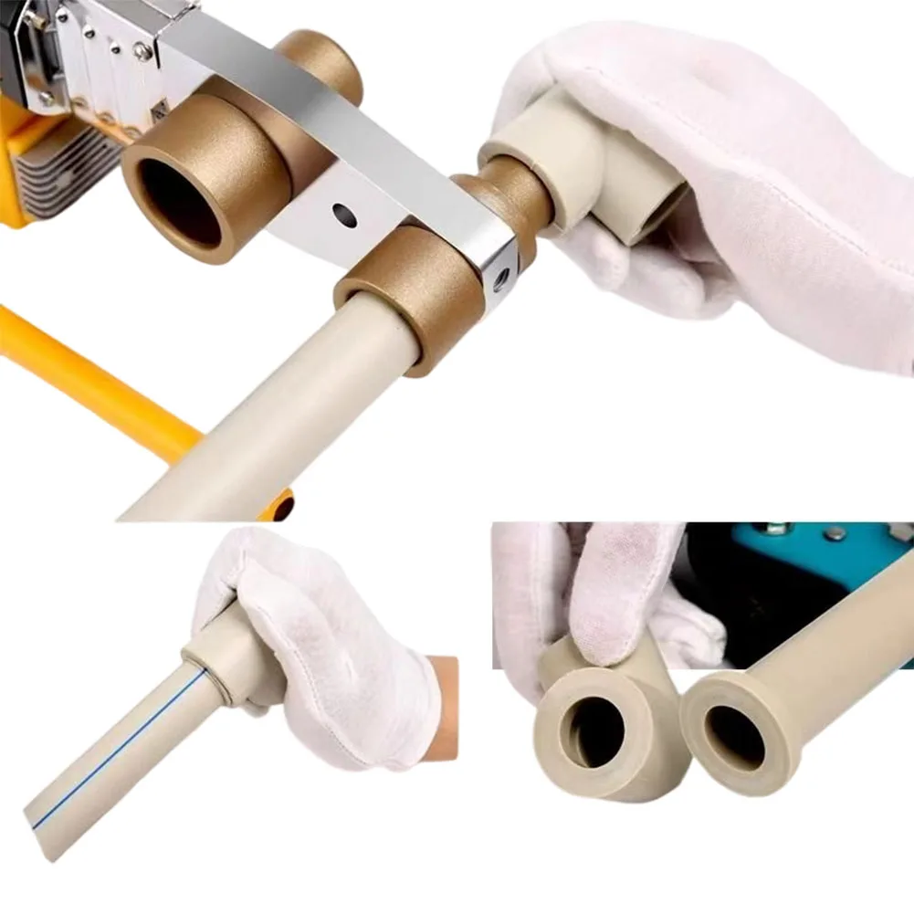 3PCS High-Carbon Aluminum Hot Welding Die Head For Pipe Sealing Plumbing Non-Stick Metal Tips 20 25 32mm