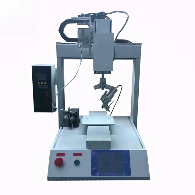Automatic Led Resistor Wire Soldering Machine high efficiency pcb robotic solder machine automatic tin feed soldering machine