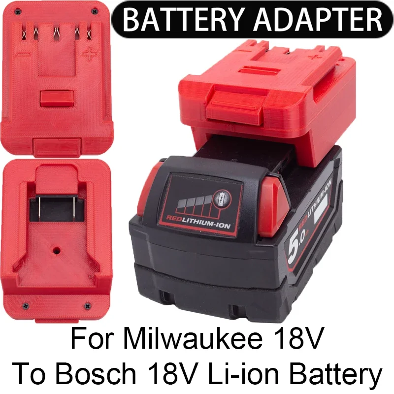 

Battery Adapter/Converter for Bosch 18V Li-ion tools convert to Milwaukee 18V Li-ion battery adapter power tool accessories