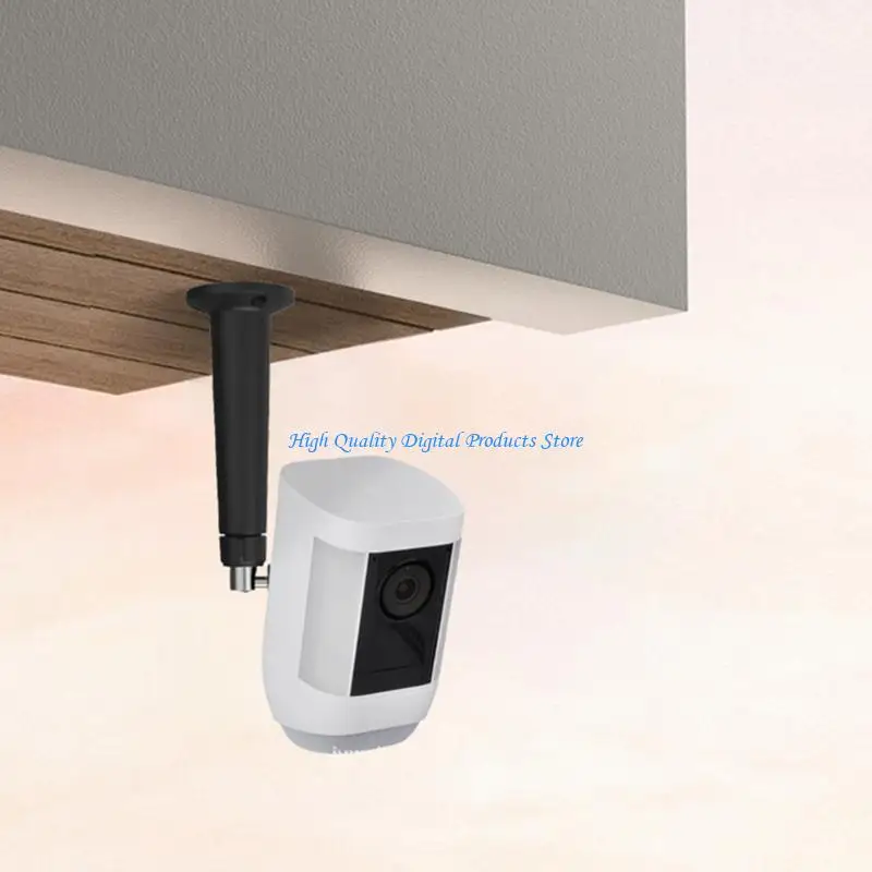 suporte-camera-seguranca-para-montagem-teto-abs-cobertura-completa-para-rotacao-360-​​graus-vigilancia-interna-e