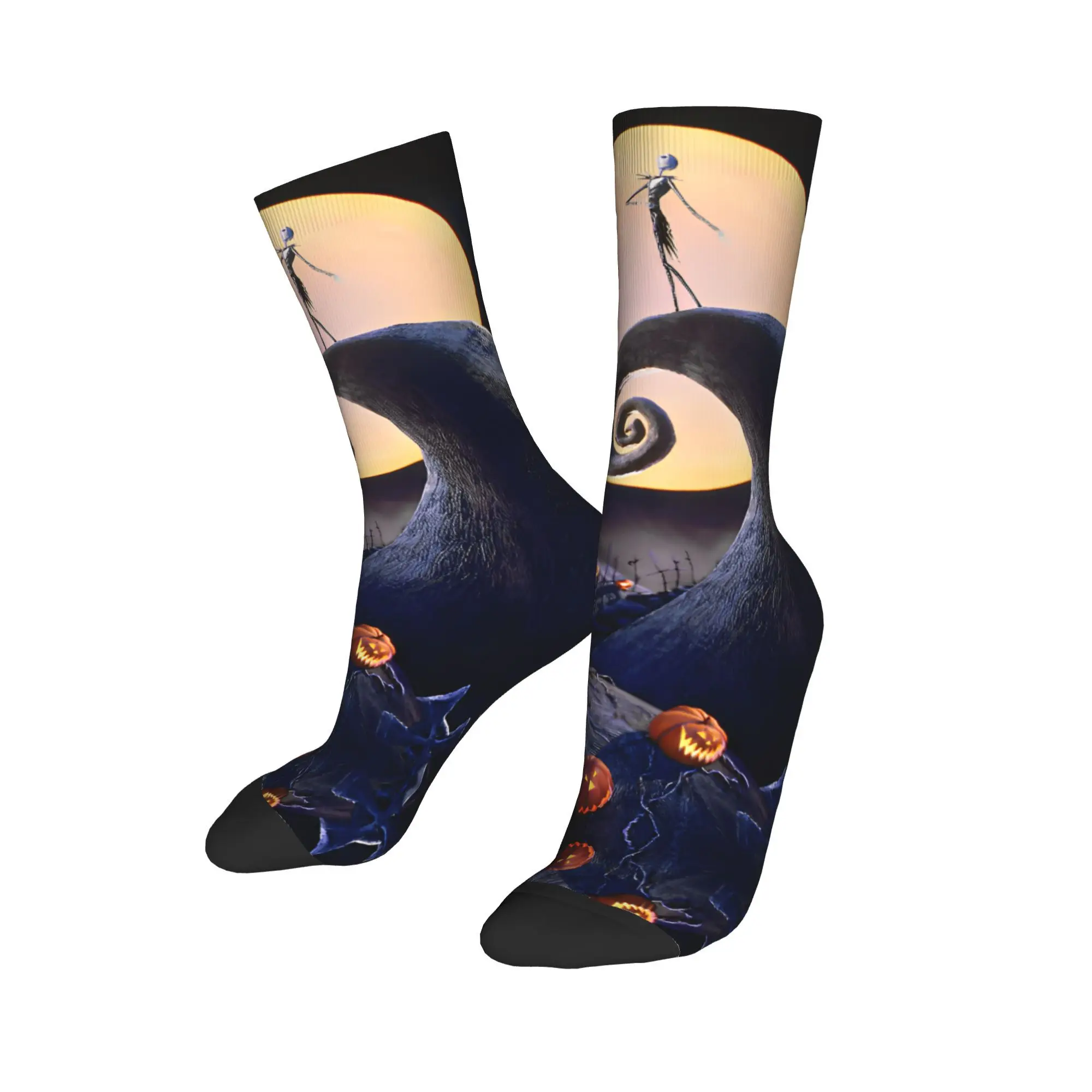 

Осенне-зимние ретро унисекс носки Jack The Nightmare Before Christmas, нескользящие баскетбольные носки с героями мультфильмов