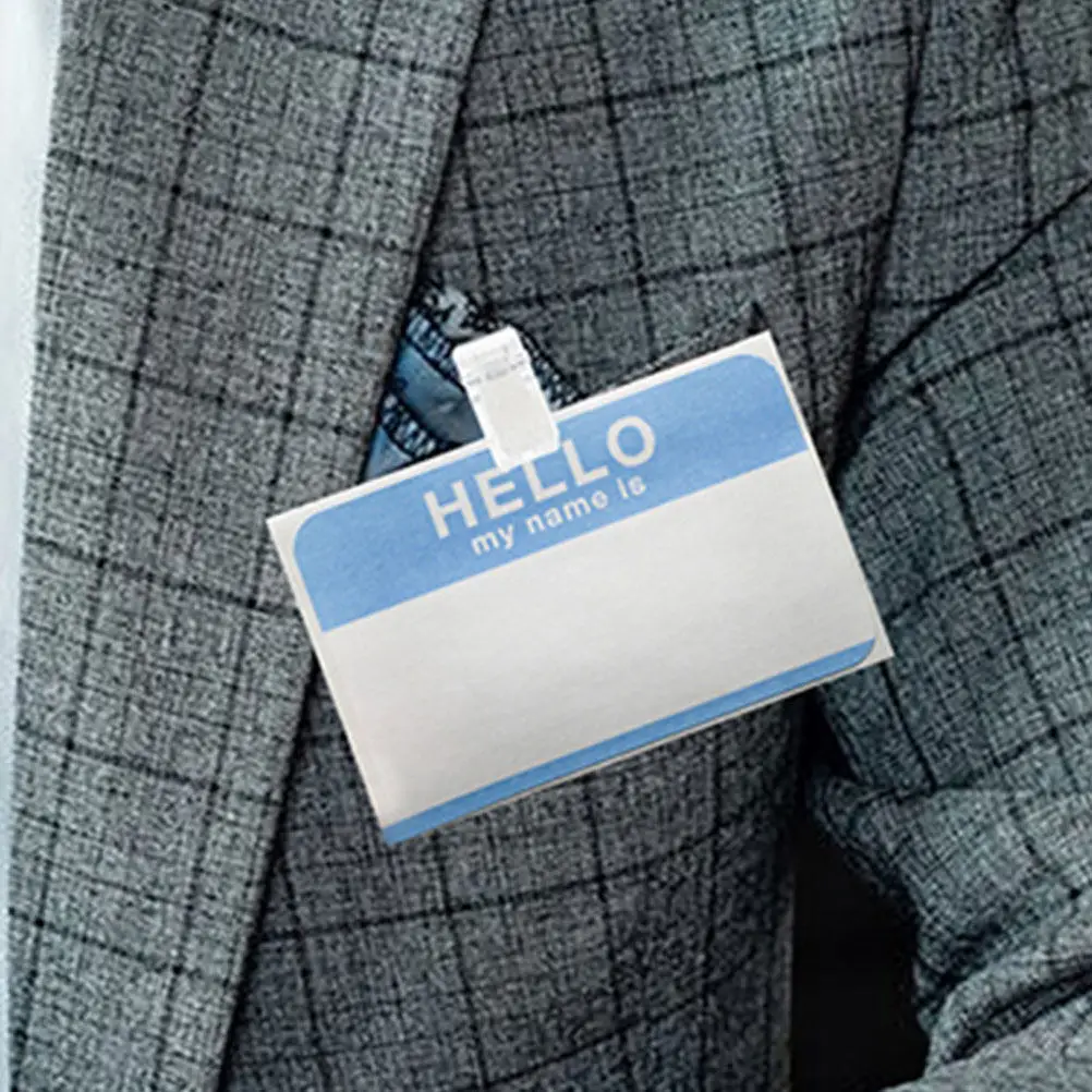 10Pcs Plastic Badge Clips Chest Card Clips Adhesive Id Badge Holder Reusable Spring Clip for Name Tags Certificates Office Home