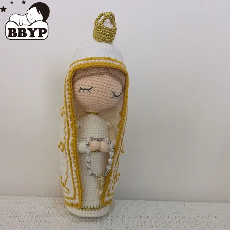 

Handmade Crochet Our Lady of Guadalupe Doll - Virgin Mary Amigurumi - Mother’s Day Christmas Gift Kids Room Decor Gifts