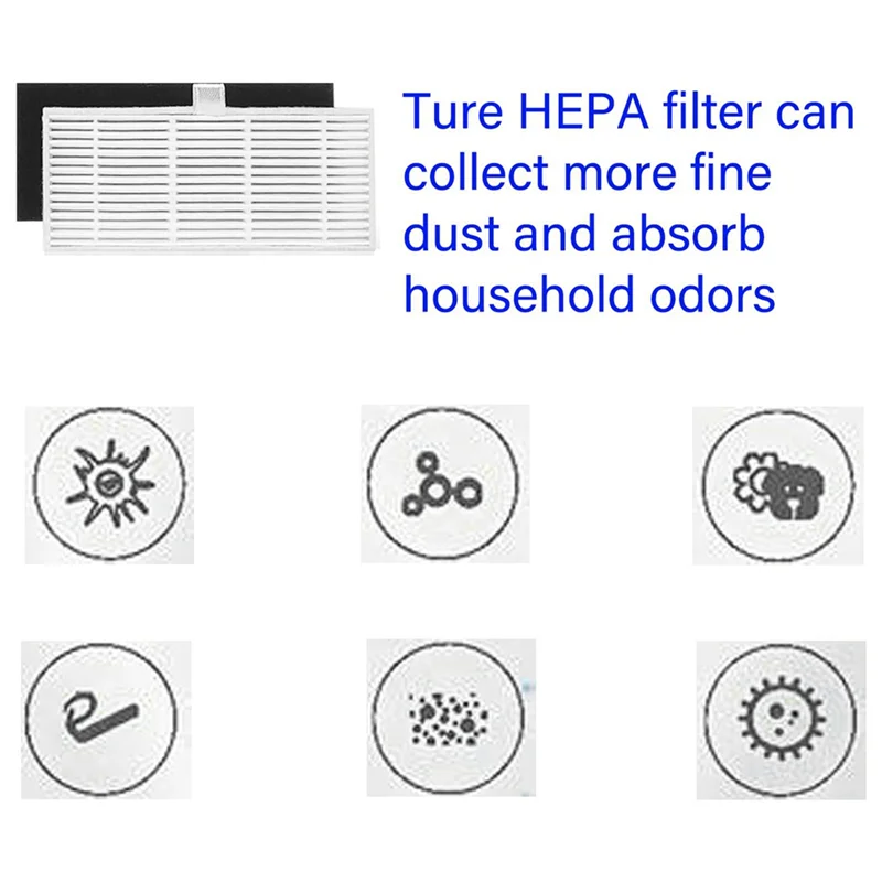 A05G-Replacement Accessory Kit For Ihome Autovac Nova And Ultenic T10 Elite Robot Vacuums Including Brushes, Filters And More