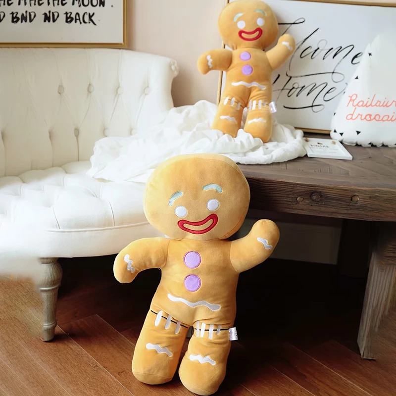 Gingerbread man Plush Toy Biscuit Peluche Stuffed Cookie Soft Doll Room Decoration Birthday Gifts