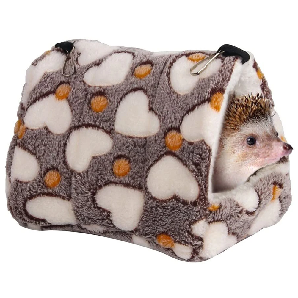 

Warm Flannel Cotton Hamster Hammock Pet Bedding House Hanging Cage Guinea Pig Rat Small Animal Bed Soft Comfortable Safe