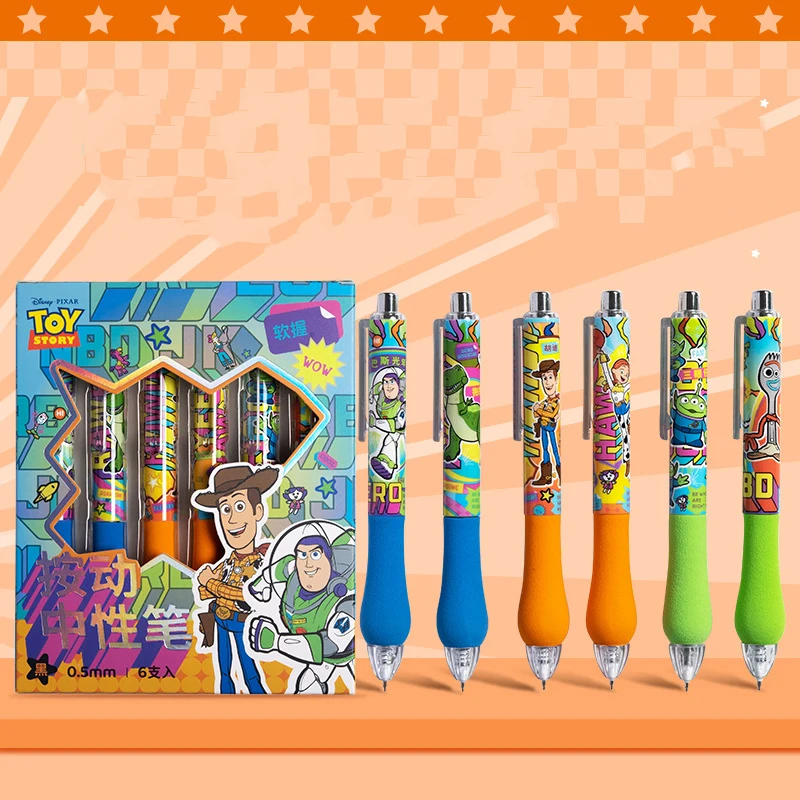 

36 шт/лот Creative Disney Press Gel Pen Cute 0.5mm Black Ink Signature Pens промоутерские школьные принадлежности