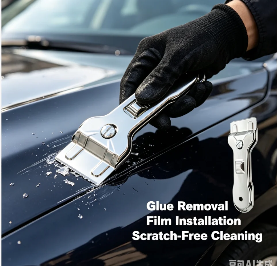 Convenient & Easy to use 1pc Scraper Cleaner With 5pcs Spare Blades Durable Glass Ceramic Hob Remover Oven Cooker Cleaning Tool