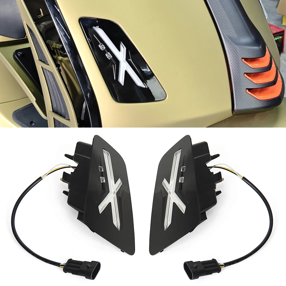 

Motorcycle New Turn Signal Lamp Light Front Rear Indicator Flasher Blinker Lights For Vespa GTS 300 GTS300 gts300