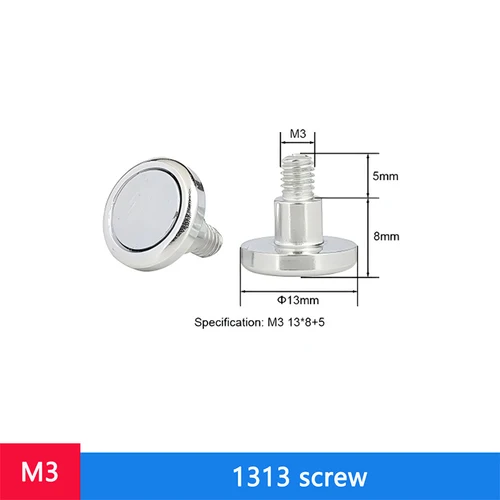 Imagen 2 del producto 50-500 unids/lote M3 1208/M3 1313/M3 1317 tornillos magnéticos para interior M3 posición del orificio del tornillo P1.86 P2 P2.5 P3 P4 P5 P6 P10 módulo LED