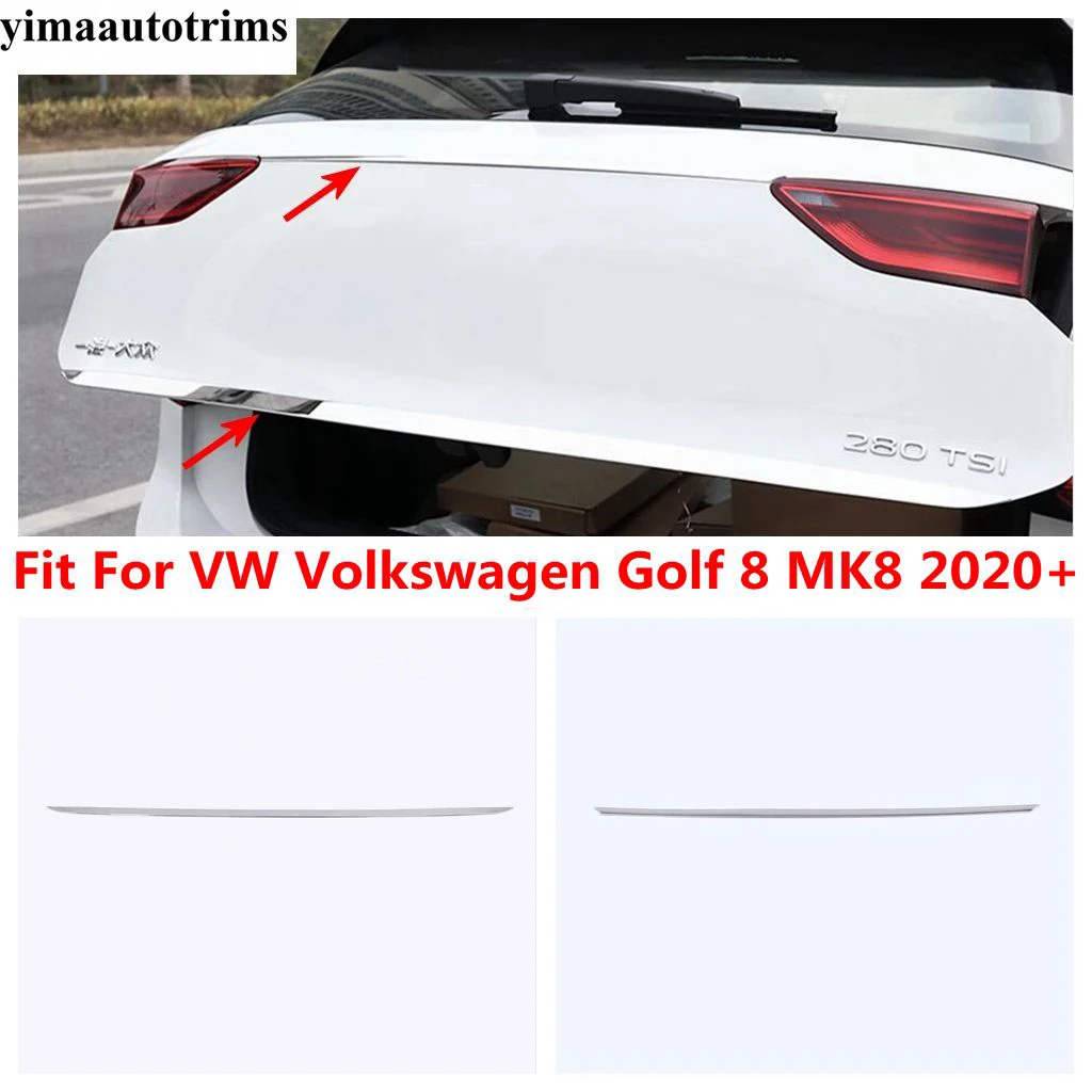 

Car Rear Trunk Tail Gate Door Strip Decoration Cover Trim For VW Volkswagen Golf 8 MK8 2020 - 2024 Stainless Steel Accessories