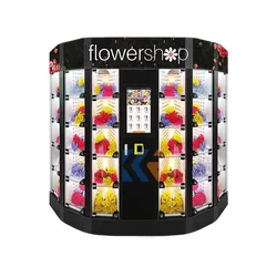 LED light on the machine 36 Locker flower vending machine cash coin and card reader on the machine keep fresh