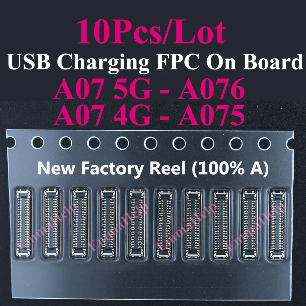 10pcs Charging FPC on MainBoard For Samsung A06 A07 A16 A17 A26 A33 A34 A35 A53 A54 A55 A56 A52 A72 A73 FPC Connector Port image 5