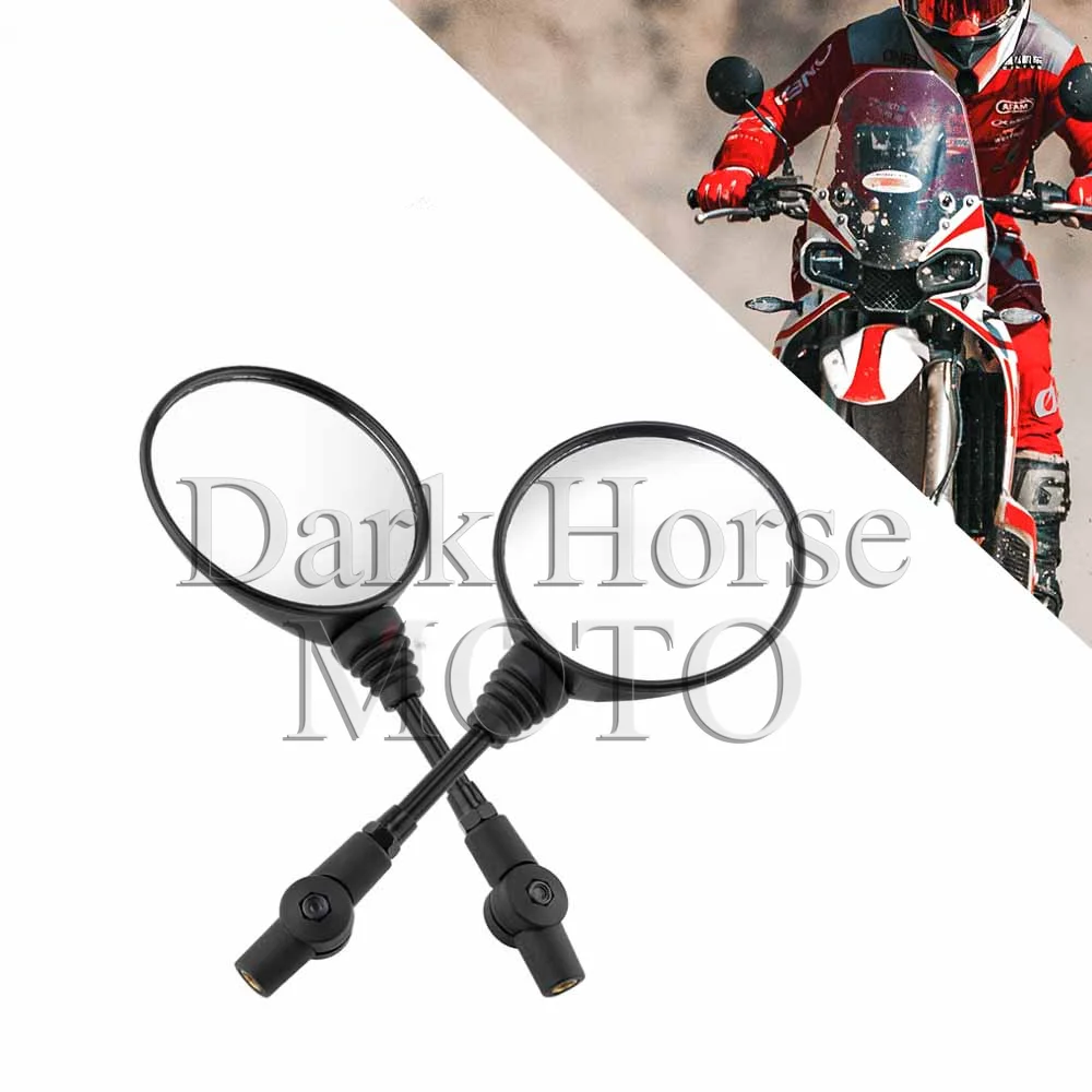 

Motorcycle Rearview Mirror Round Mirror Auxiliary Mirror Modified Reflective Reversing Mirror FOR kove 450 450 Rally