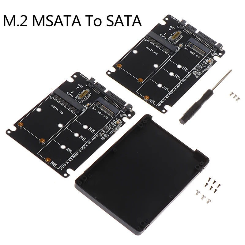 New Sale NGFF To SATA 3 External HDD Enclosure MSATA SSD  M.2 SATA Protocol Adapter Board
