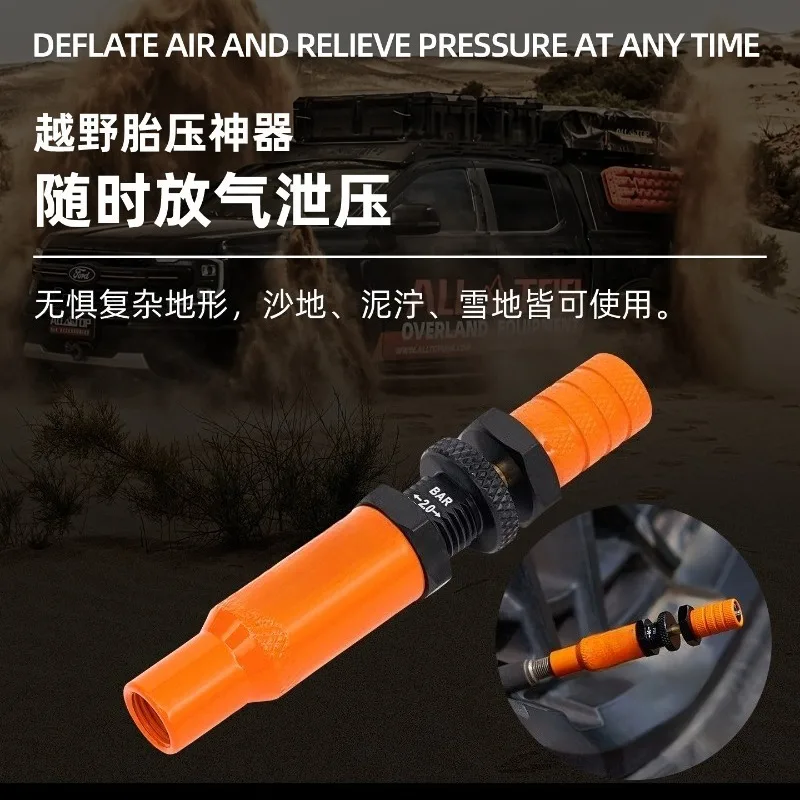 FOR Car Tire Deflation Artifact Desert Off-road Automatic Pressure Relief Quick Deflation Tool