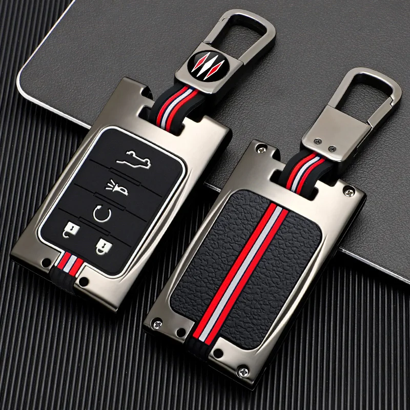 Alloy Car Remote Key Case Cover Shell Fob For Chevrolet C7 Corvette Cadillac CTS ATS 28T CTSV XTS DTS SLS SRX XLS STS Escalade