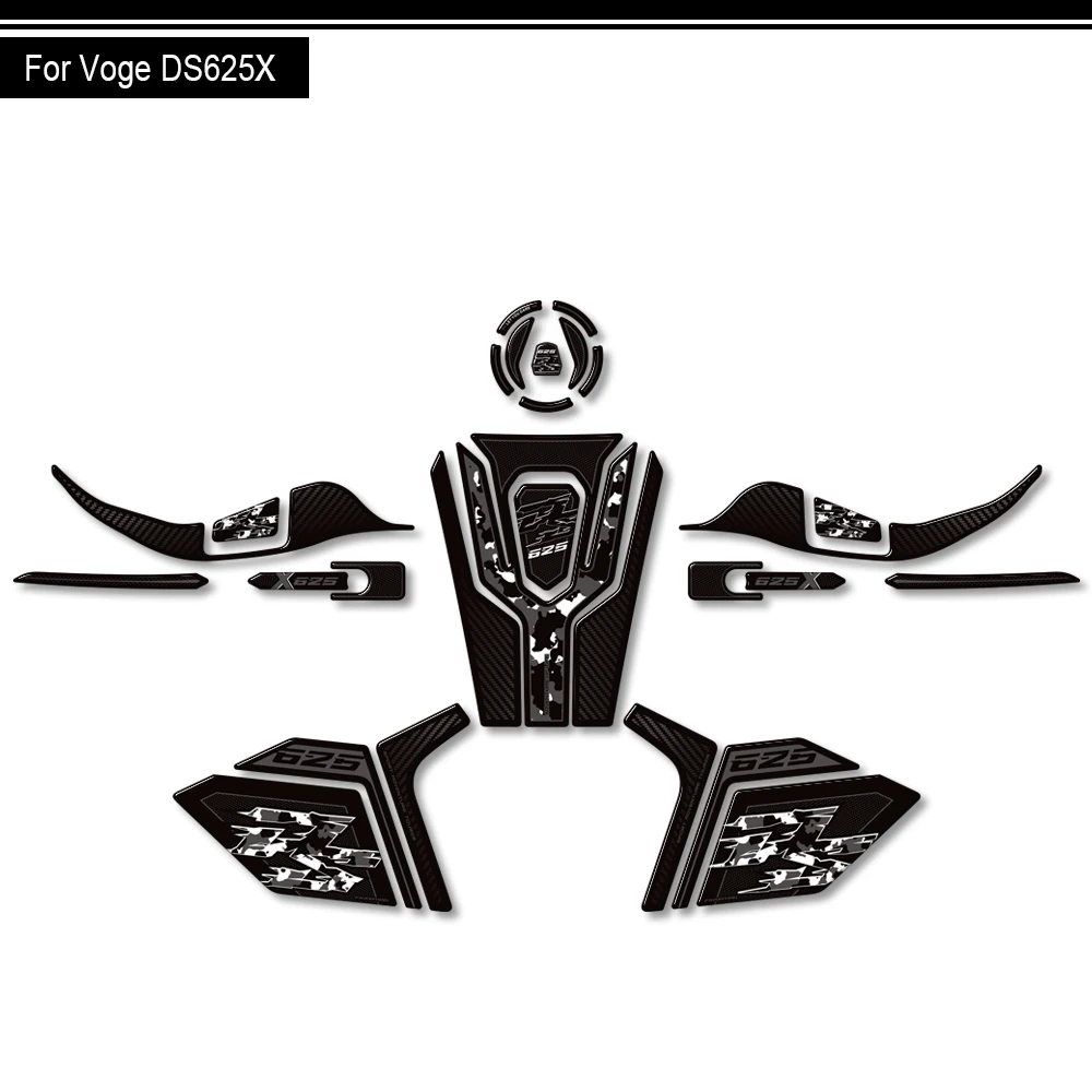 

For VOGE 625 DSX DS625X DS625 X DS 625X Adventure Tank Pad Gas Fuel Oil Protector Stickers Decals Fairing Fender Handguard 2025