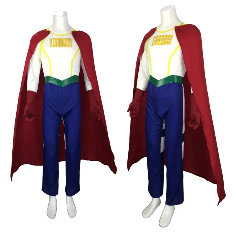 My Hero Academia Million Cosplay Costume My Boku No Hero Academia Men Halloween Carnival Party Jumpsuit + Cloak Outfits