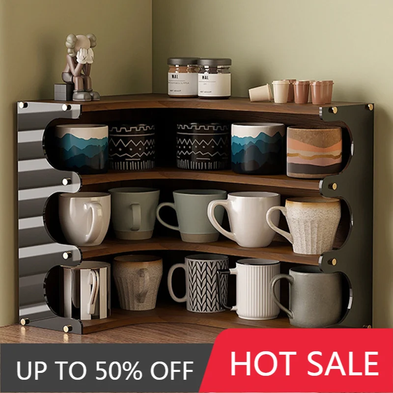 Makeup Storage Holders Corner Organizer Shelf Nordic Bedroom Living Room Storage Cabinet Desk Organizer Shelf Multifunctional