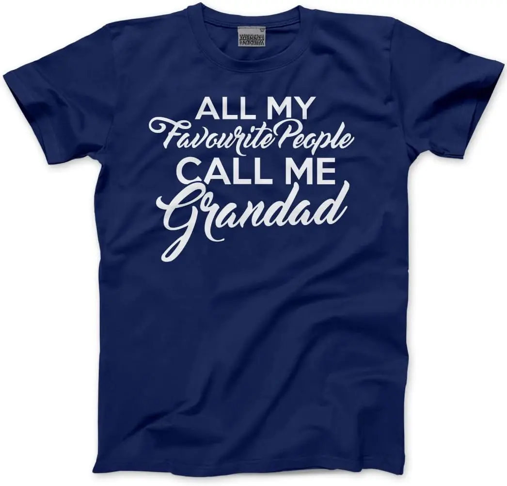 All My Favourite People Call Me Grandad Men's T-Shirt Grandad Grandfather from Grandchildren Father's Day Birthday Christmas