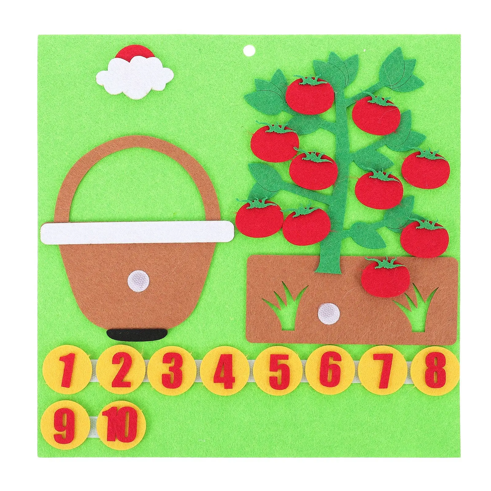 

Mathematics Early Education Board Felt Toy Kids Learning Counting Puzzle Tool Montessori Aids Number Game Educational Toys Safe