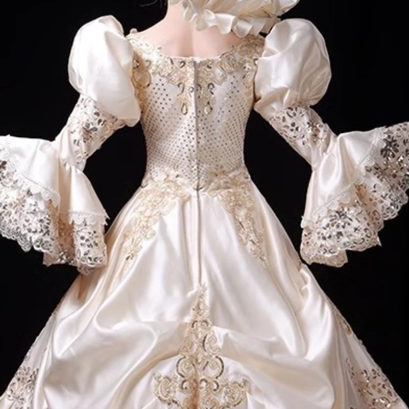 샴페인 공연 의류 유럽 법원 호스트 그룹 파티 의류 사진 사진 무대 Catwalk 여성 드레스 Vestidos De Fiesta