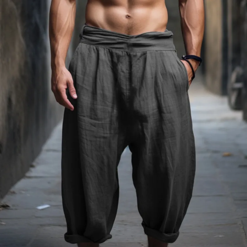 

Men's Solid Color Holiday Casual Pants