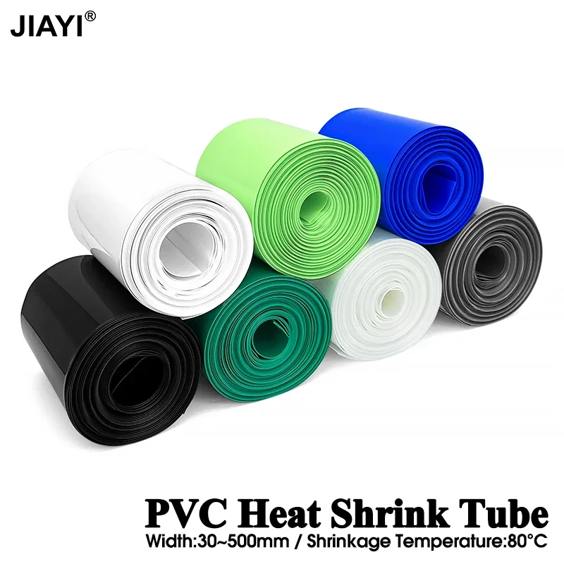 18650 PVC Heat Shrink Tube Battery Pack Width 160mm~260mm Insulated Protection Film Wrap Lithium Case Cable Sleeve