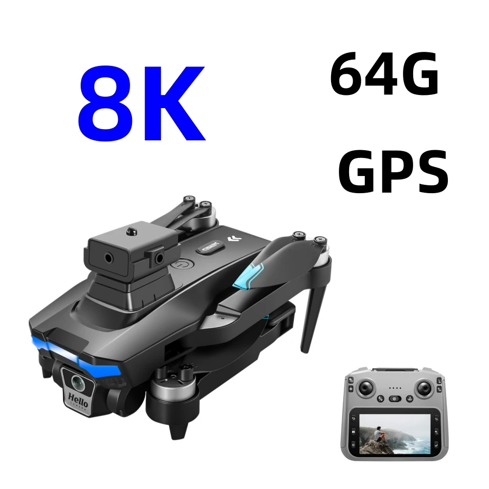 

F208 RC Drone 8K Professinal Wide Angle Three HD Camera Optical Flow Dron Obstacle Avoidance WIFI Foldable Quadcopter
