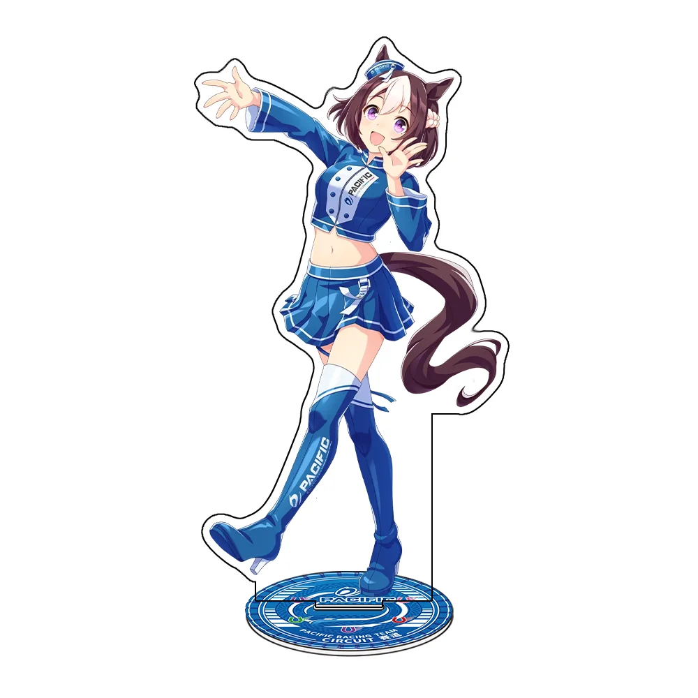 Anime Umamusume Pretty Derby Pacific Racing Theme Special Week Rice Shower 15CM Acrylic Stand Keychain Cosplay Desk Decor Gifts