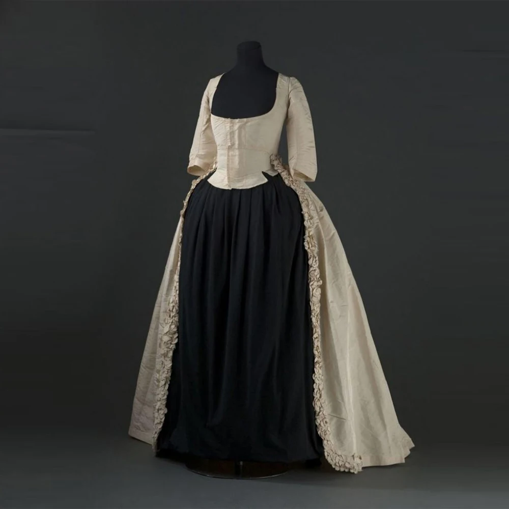 

18th Century Royal Court Princess Rococo Dress Georgian Victorian Queen Marie Antoinette Ball Gown Robe a la Anglaise