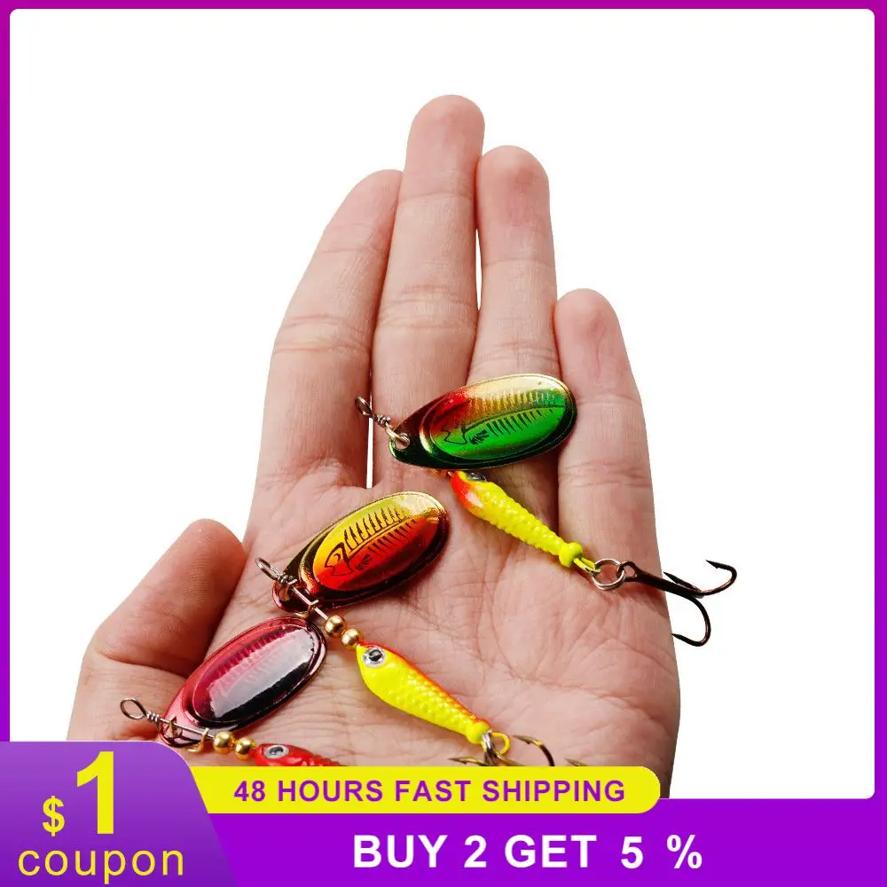 Fishing Spinner Lure Fishing Tackle Bionic Fishing Spoon Spinner Fishing Lures For Freshwater Saltwater Swimbait Fishhook Metal