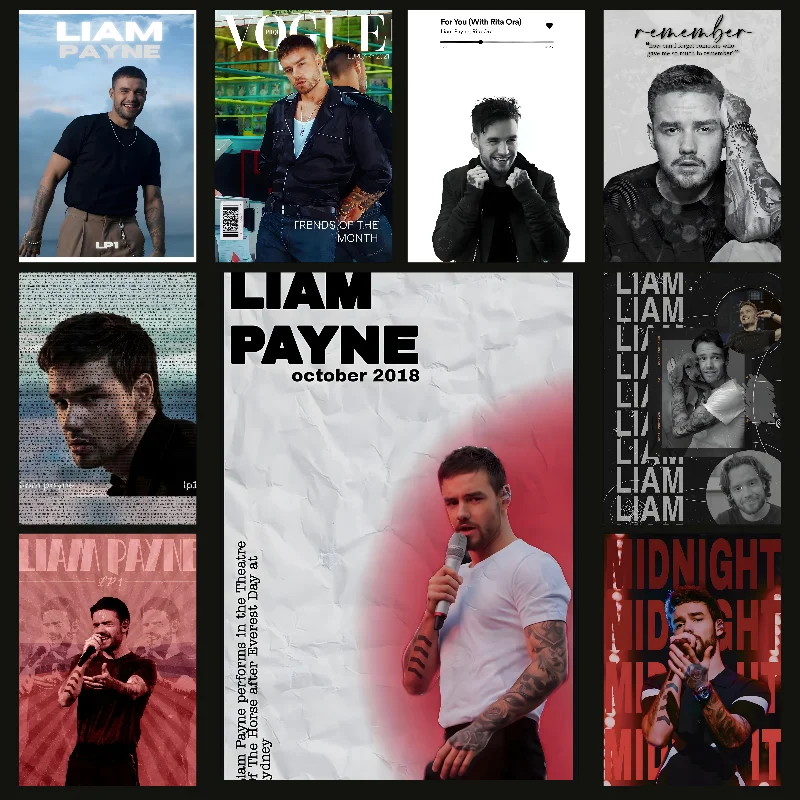 One D-DirectionS L-liam Singer P-Payne Poster Self-adhesive Art Waterproof Paper Sticker Coffee House Bar Room Wall Decor