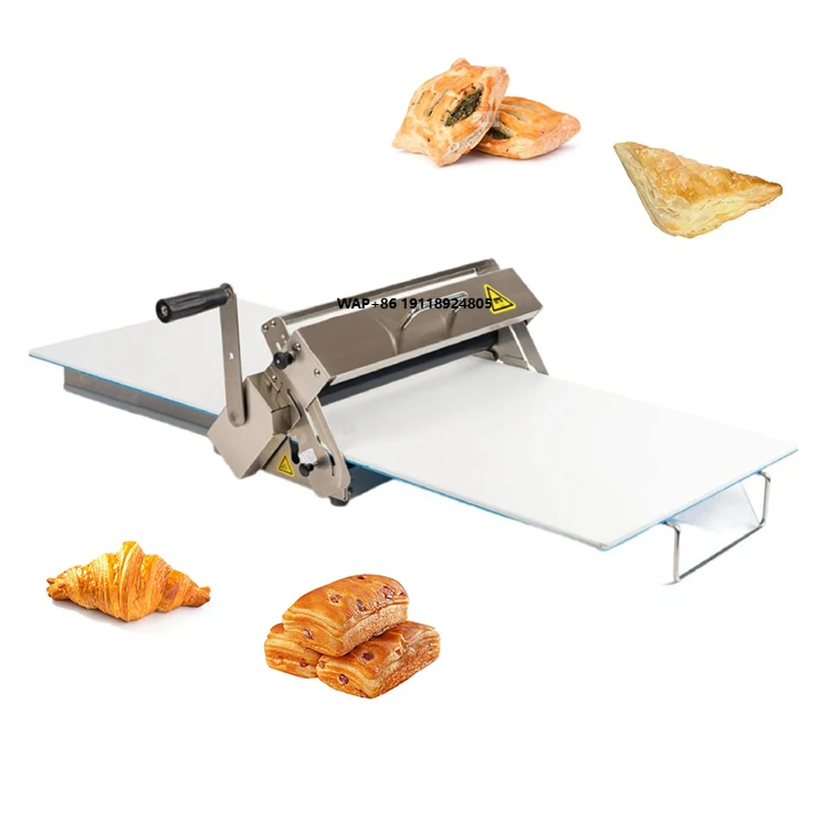 

Professional Manufacturer Table Top Price Manual Food Processor Croissant Machine Electric Dough Sheeter