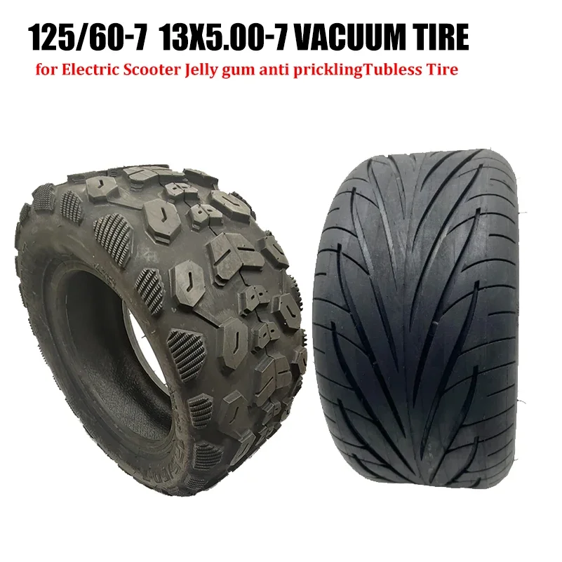 

125/60-7 Tubeless Universal 13x5.00-7 Wide-Body Vacuum Tire for Dualtron X Electric Scooter DTX Accessories