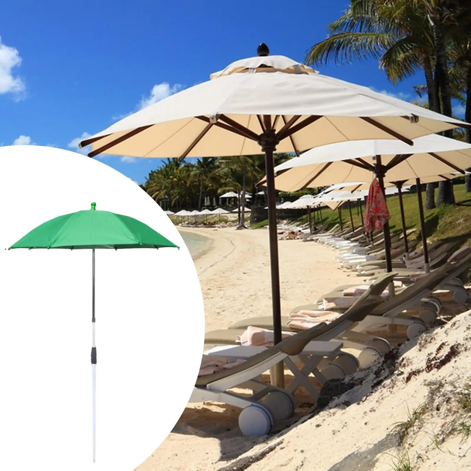 

Plant Umbrella with Metal Stake Provide Shade to Defend Plants from Blazing Sun Weatherproof Sunshade Cloth for Outdoor Plants
